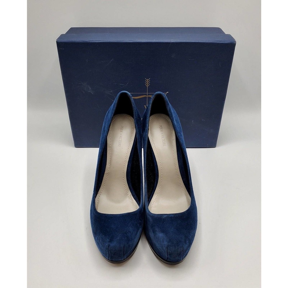 Pour La Victoire ‘Irina’ Suede Platform Pump Sz 7 US / 37 EU Pre-owned